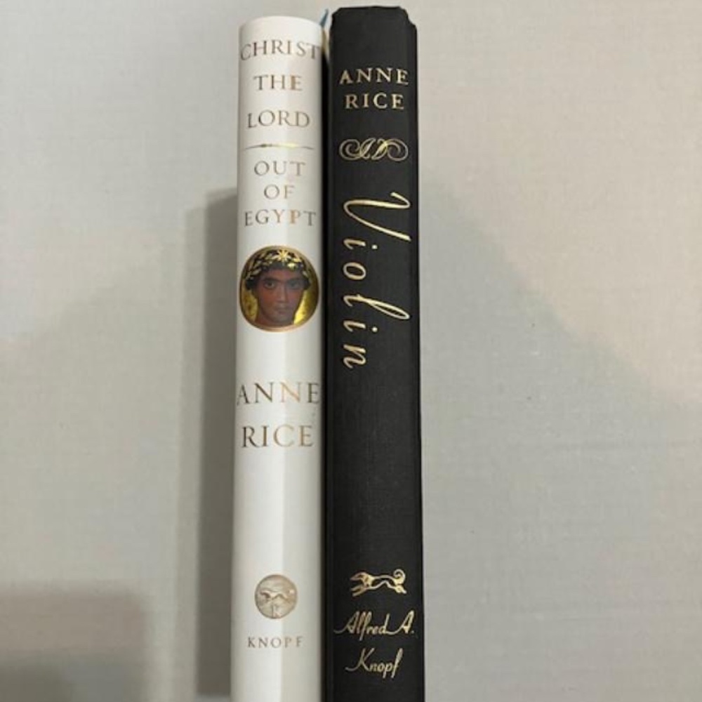 Anne Rice Christ the Lord novel 1st Ed Signed plus Violin